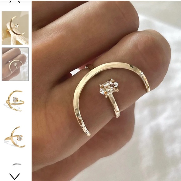 James Michelle silver ECLIPSE HERKIMER RING. Sz 5. Read below! - Picture 13 of 14